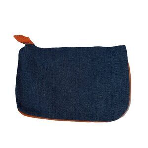 Ipsy Dark Blue Denim Cosmetic Bag